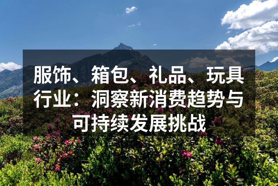 数字化平台助力服饰、箱包品牌拓宽市场,提升消费者互动体验。